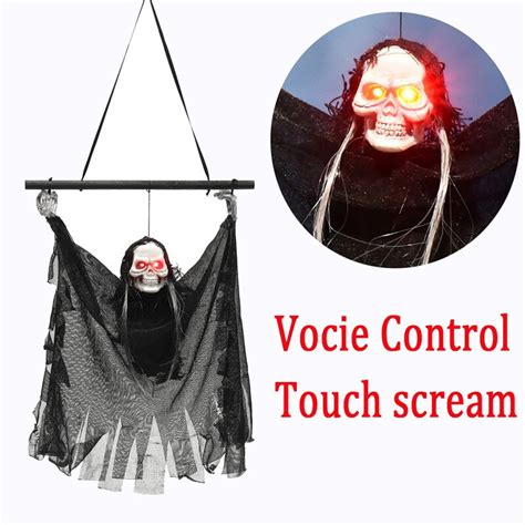 Halloween Party Decoration Hanging Ghost Voice Control Battery Operated