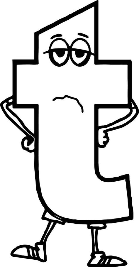 Lowercase Letter T Coloring Pages