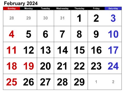 Calendar February 2024 Pedia Elana Harmony