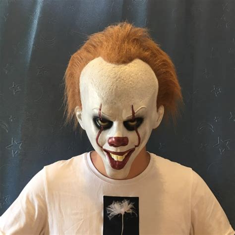 Stephen Kings It Pennywise Mask Latex Halloween Scary