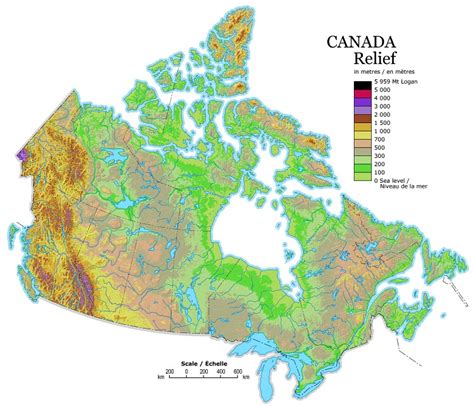 Canada Relief Map