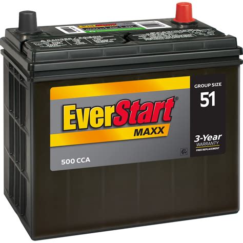 Buy Everstart Maxx Lead Acid Automotive Battery Group Size 51 12 Volt