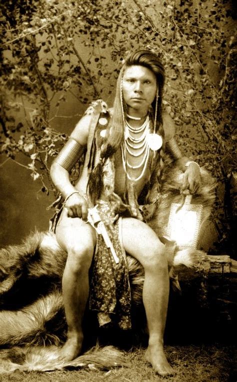 Shoshone Warrior Gor Osimp Photographed Between 1884 5 Native