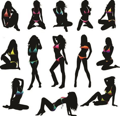 Dancing Girls Sexy Silhouettes Free Vector Download 8353 Free Vector
