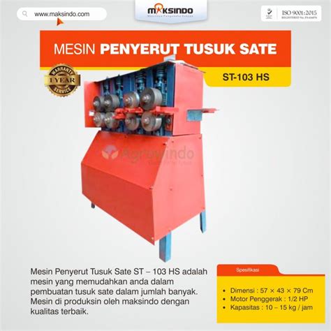 Daftar Harga Mesin Tusuk Sate Lengkap 2021 Maksindo