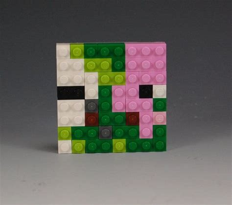 Pixel Art Minecraft Zombie Head See More Ideas About Pixel Art