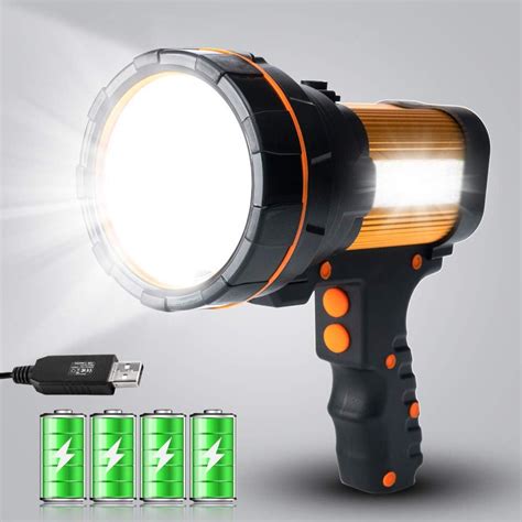 Maythank High Powered Led Torch Super Bright Rechargeable Flashlight