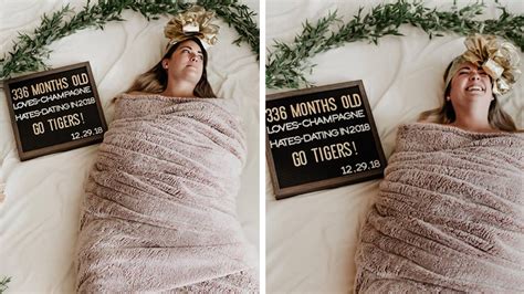 Woman’s Hilarious Adult Swaddle Photo For ‘336 Month’ Birthday Goes Viral Fox31 Denver