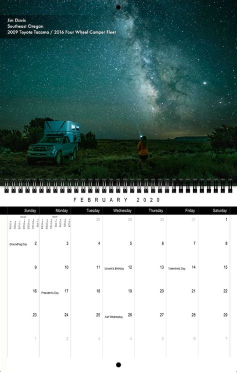 On Sale Now 2020 Truck Camper Magazine Calendar