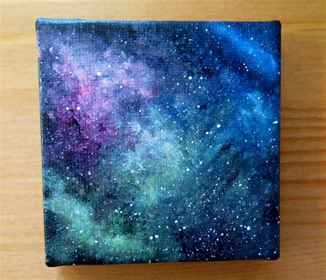 Galaxy Painting Tutorial Acrylic Easy Paint A Galaxy With A Makeup