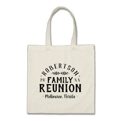 Such a great time should be met family reunion gift bags containing something that will spark amazing memories for a lifetime. Modern Rustic Personalized Family Reunion Tote Bag ...