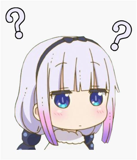 Kanna Confused Discord Emoji Transparent Anime Discord Emojis Hd Png