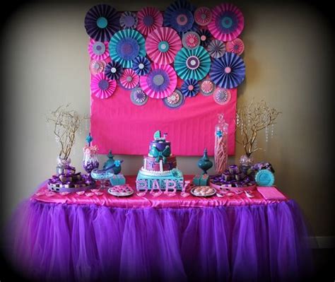 Rose gold baby shower balloon baby boxes. Photo 8 of 23: Pink purple turquoise, It's a girl / Baby ...
