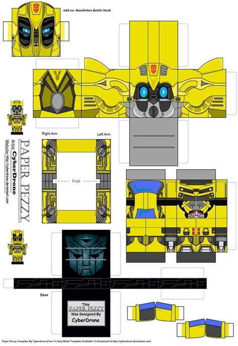 Transformers Papercraft My Paper Pezzy Papercraft Of Bumblebee From The