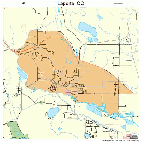 Laporte Colorado Street Map 0843220