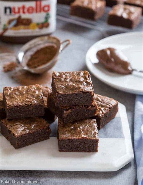 Nutella Brownies Baked By An Introvert