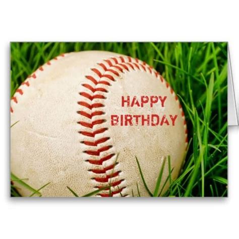 Baseball Happy Birthday Card Happy Birthday Baseball