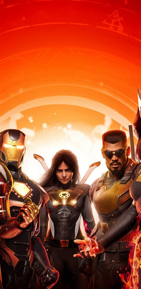 1176x2400 4k marvel s midnight suns gaming poster 2022 1176x2400 resolution wallpaper hd games