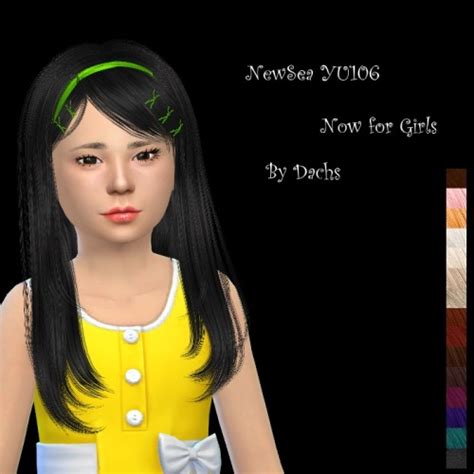 The Sims 4 Custom Content Child Hair Alpha Famevsa