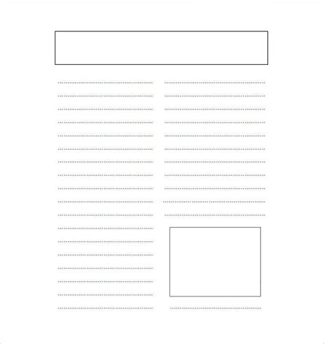 Blank Newspaper Template Printable