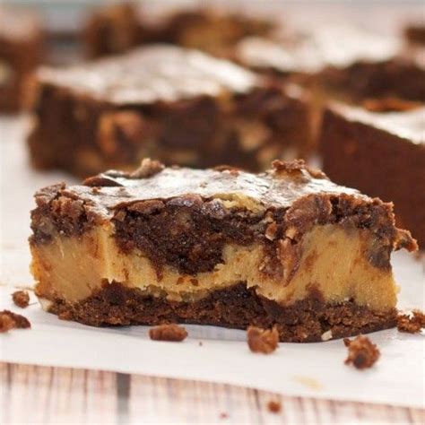 Peanut Butter Buckeye Brownies Recipe Yummy Sweets Cookie Recipes