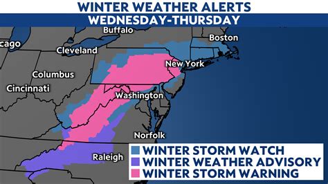 Winter Storm Watches And Warnings Issued Ahead Of Noreaster