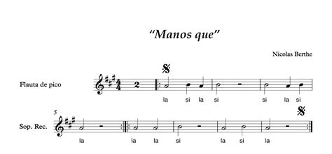 Música En El Ceip Baessipo Canción De Flauta Manos Que