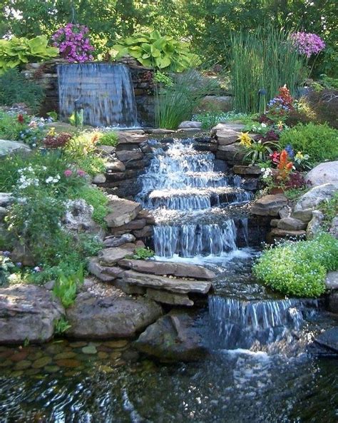 Small Waterfall Pond Ideas DECOOMO In Waterfalls Backyard Pond Landscaping Fish
