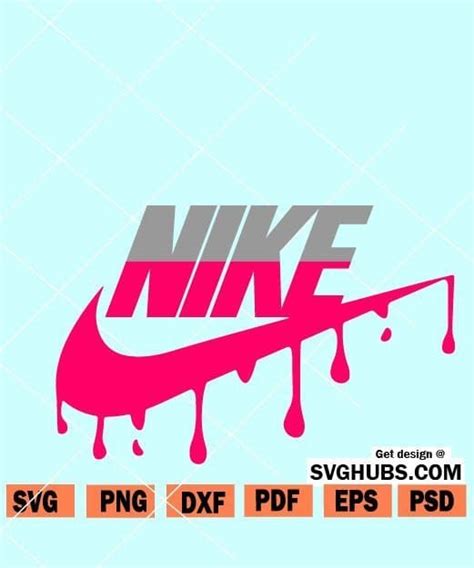 Swoosh Nike Drip Logo Iron On Heat Transfer Vinyl Htv