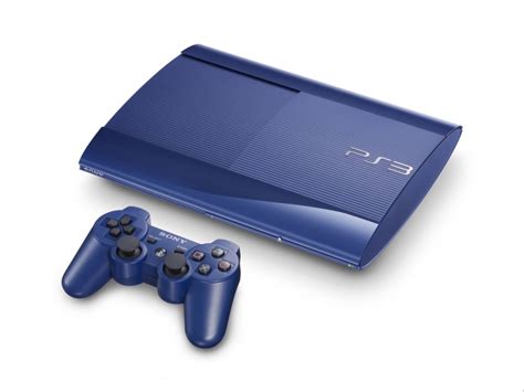 Console Playstation 3 Ultra Slim 500 Go Bleue Ps3 Console