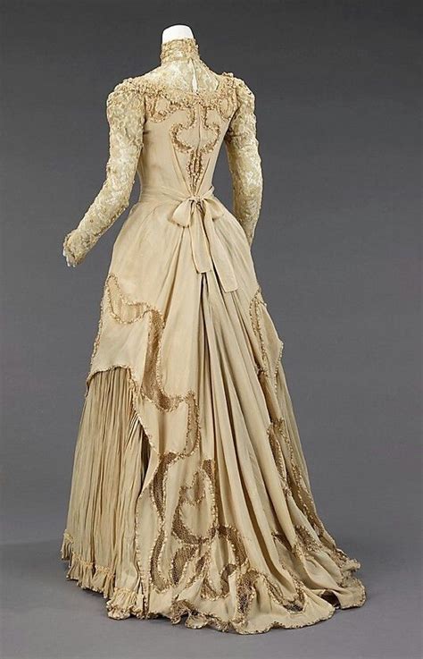 Evening Dress Ca 1890 Made In Silk And Linen Luv In 2019 Jurken