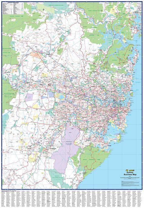 Buy Sydney Business Ubd Laminated Wall Map Mapworld