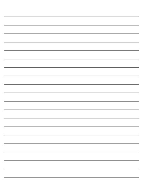 Printable Notebook Paper College Wide Ruled Printable Notebook Paper