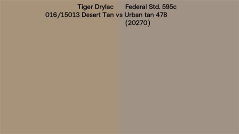 Tiger Drylac 016 15013 Desert Tan Vs Federal Std 595c Urban Tan 478