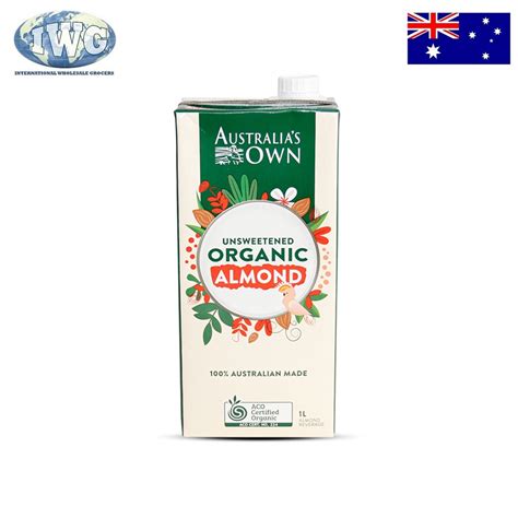 Iwg Australias Own Organic Almond Milk Unsweetened 1l Shopee Philippines