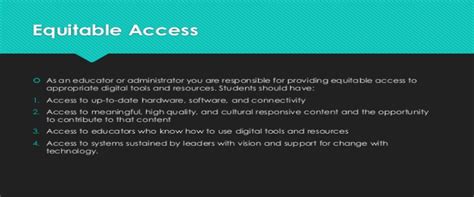 Equitable Digital Access