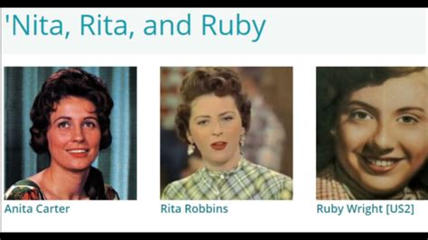 Nita Rita And Ruby He Said Yeah Baby Youre The One Youtube