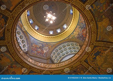 Missouri State Capitol Dome Stock Photo Image Of Dome Interior 57452334