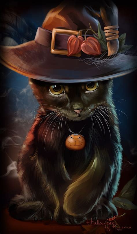 Download Black Halloween Cat Best Wallpaper Hd Art By Meganv64