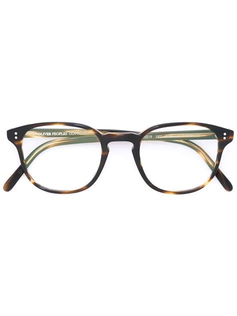 Oliver Peoples Fairmont Glasses Farfetch Round Glasses Frames Oliver Peoples Glasses