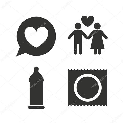 Condom Safe Sex Icons Stock Vector By ©blankstock 86514874