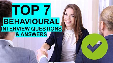 7 Best Behavioural Interview Questions And Answers Youtube