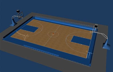 3d Basketball Court Model