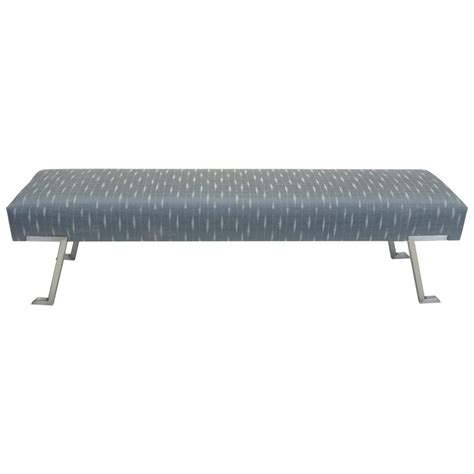 Contemporary Backless Bench With Cushioned Seat For Sale At 1stdibs