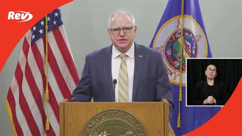 Minnesota Governor Tim Walz Covid 19 Press Conference Transcript March