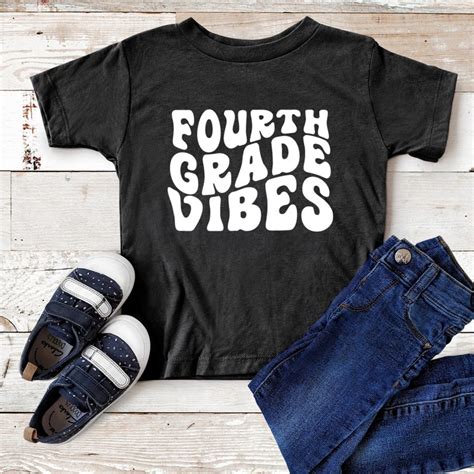 Fourth Grade Vibes Svg 4th Grade Shirt Svg 4th Grade Teacher Etsy