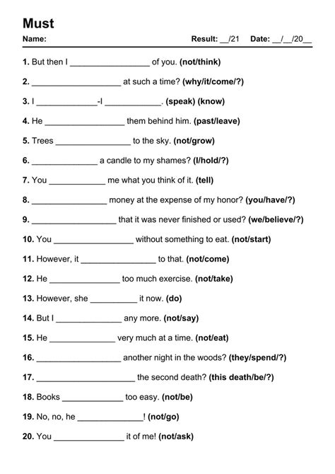 101 Printable Must Pdf Worksheets With Answers Grammarism