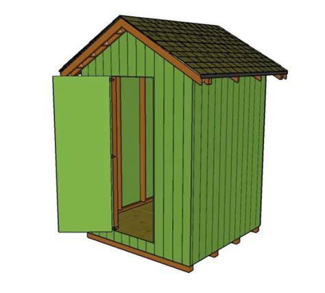Easy 6x6 Shed Plans Garden Shed Diy How To Tutorial Etsy