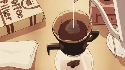 Image of magic is real to dream of a lover potion tea coffee gif. sugar | minsung - one | Anime coffee, Gif aesthetic, Anime cafe