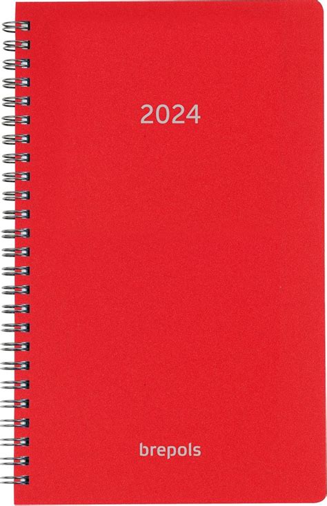 Brepols Agenda Breform Polyprop 6 Talig Rood 2024 Bij Vindiq Office